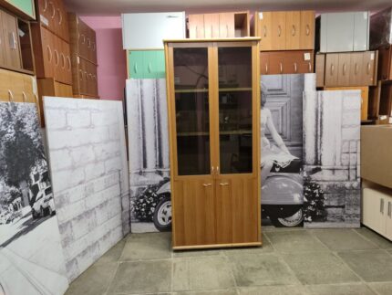 Шкаф для документов 5 секц. б/у 4 дв. закрытый 94х46х208  14778У-ОРХ (орех)