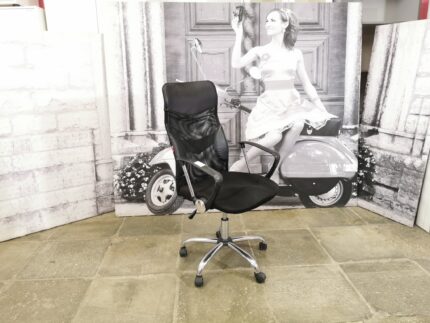 Кресло компьютерное б/у EASY CHAIR 506 TPU 12154-ЧРН (черный) сетка/ткань/кожзам