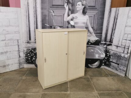 Шкаф для документов 3 секц. б/у 2 дв. купе 100х40х112  14828-КЛС (клен)