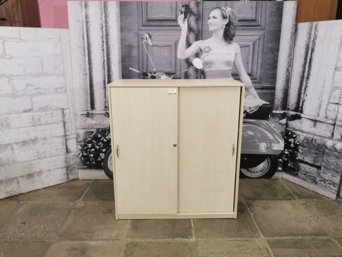 Шкаф для документов 3 секц. б/у 2 дв. купе 100х40х112  14828-КЛС (клен)
