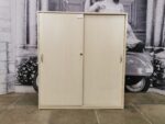 Шкаф для документов 3 секц. б/у 2 дв. купе 100х40х112  14828-КЛС (клен)