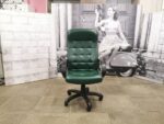 Кресло руководителя новый  СТИЛЬ ЭКО-ЗЛН (зеленый глянец) экокожа