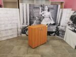 Шкаф для документов 2 секц. б/у 2 дв. закрытый 77х37х85  14012-ВОК (вишня оксфорд)