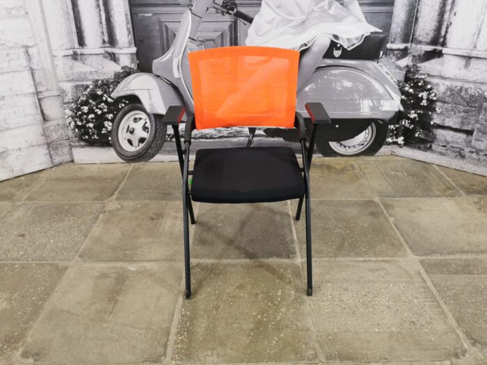 Стул для посетителей складной б/у RIVA CHAIR М2001 12086-ОРЖ (оранжевый) сетка