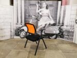 Стул для посетителей складной б/у RIVA CHAIR М2001 12086-ОРЖ (оранжевый) сетка