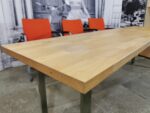 Стол для переговоров до 10 мест б/у прямоугольный 246х62х75 38мм IKEA 02018-ДБС (дуб светлый)