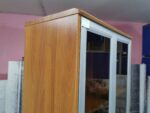 Шкаф для документов 5 секц. б/у 4 дв. со стеклом 78х42х210  14067-ОРХ (орех)