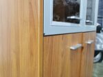 Шкаф для документов 5 секц. б/у 4 дв. со стеклом 78х42х210  14067-ОРХ (орех)