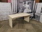Стол письменный б/у с правой эргономикой 149х80х75 25мм  03138-КЛС (клен)