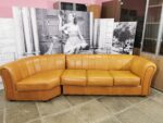 Диван мягкий RAMART б/у натуральная кожа 290х100х72  18007-КРЧ (коричневый)