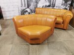 Диван мягкий RAMART б/у натуральная кожа 290х100х72  18007-КРЧ (коричневый)