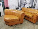 Диван мягкий RAMART б/у натуральная кожа 290х100х72  18007-КРЧ (коричневый)