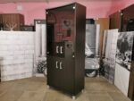 Шкаф для документов 5 секц. б/у 4 дв. со стеклом 90х45х206  14138-ВНГ (венге)