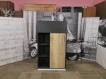 Шкаф для документов 3 секц. б/у 2 дв. купе 80х42х141  14145-ДВС (дуб ватан)